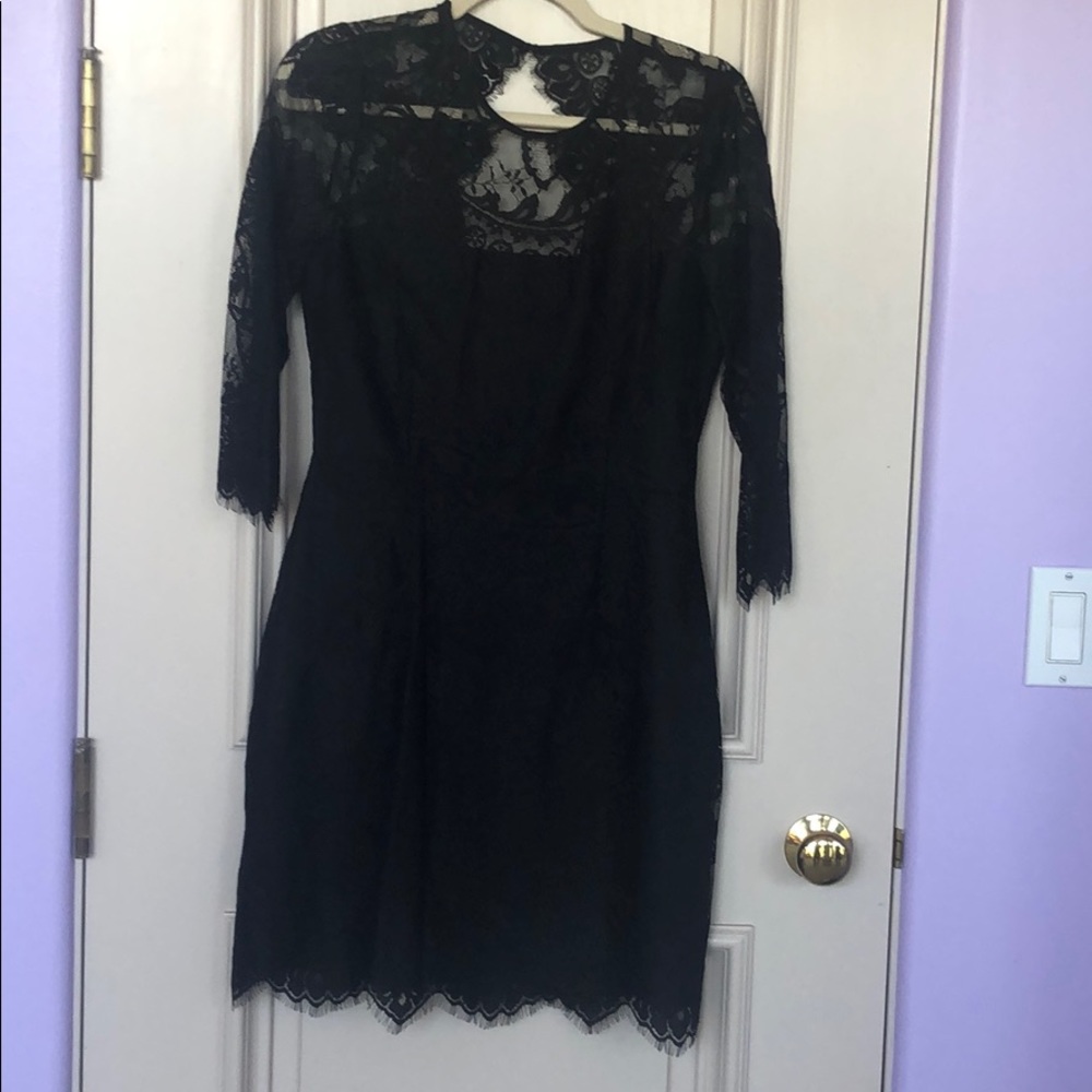 Black lace dress